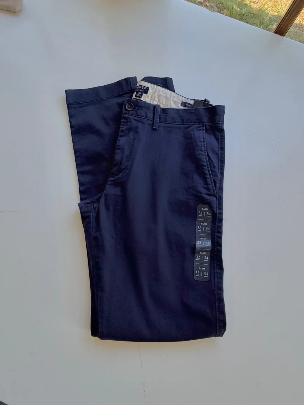 J.Crew Factory Flex Chino Pants Mens 32x34 Slim Fit  H3167